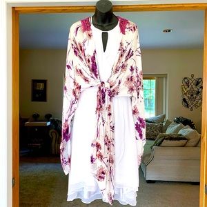 NWT Lane Bryant floral shawl coverup , one size fits all